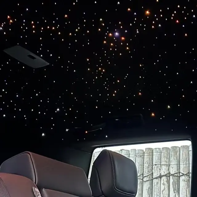 Starlight headliner in a pickup truck detailed by LA's Auto Detailing